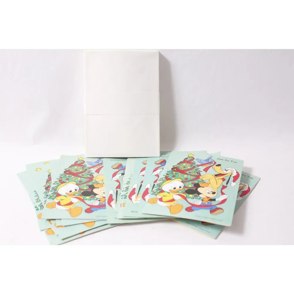 80s Mickey Vintage Disney Christmas Card Lot with Envelopes Set of 20 ~ 260521-